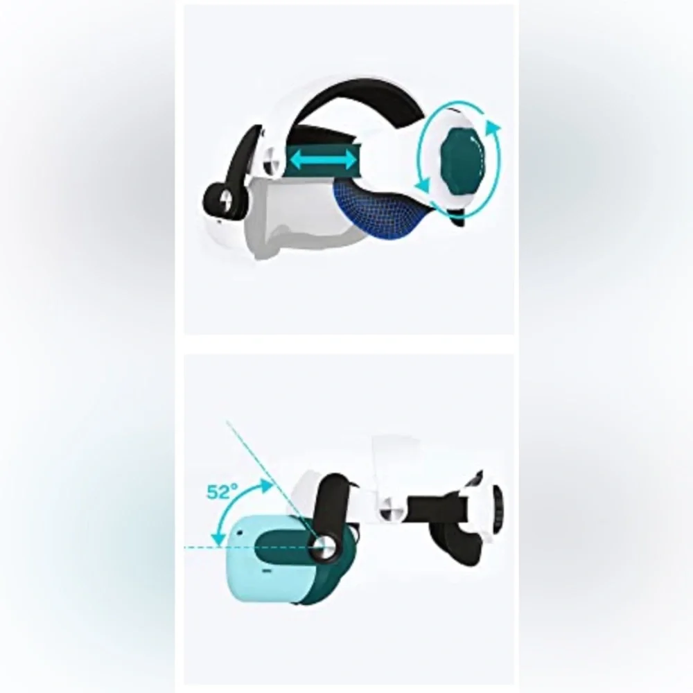 Oculus Meta Quest 2 Adjustable Head Strap, Fully Balanced for Adults & Kids NEW